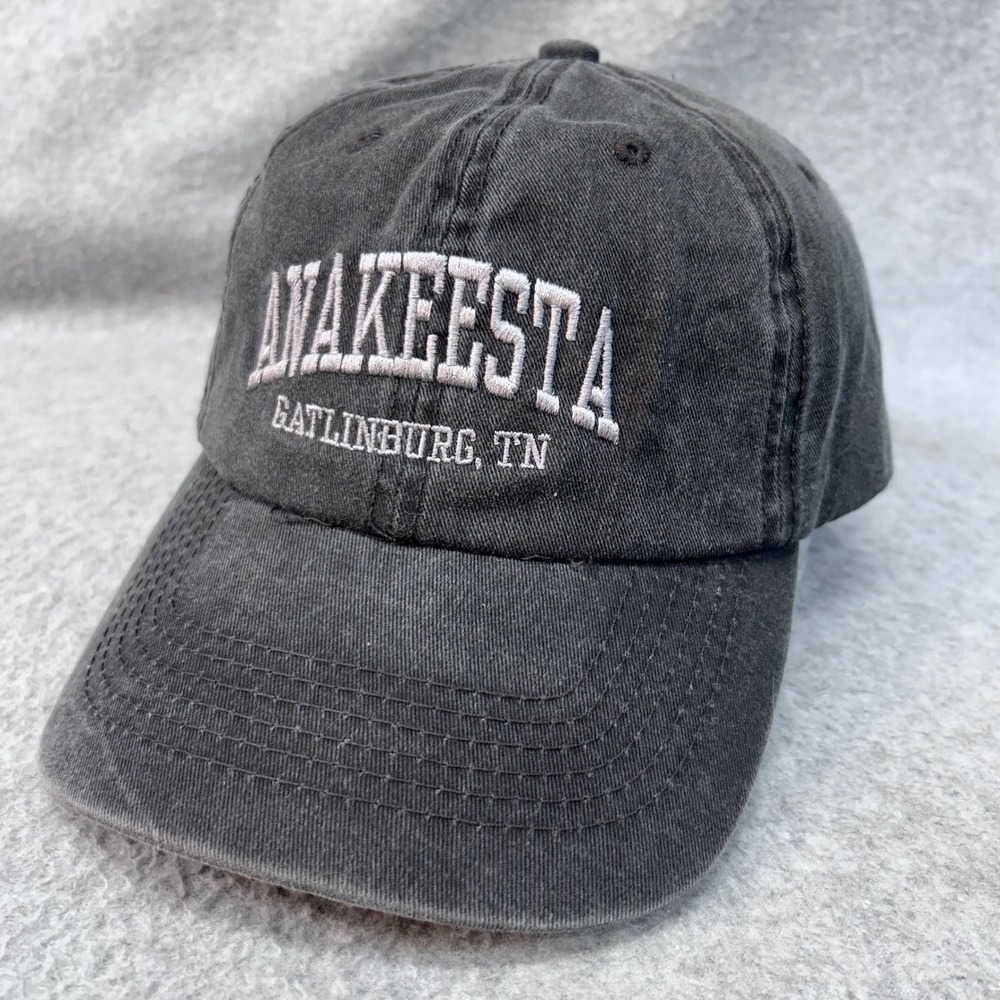 Anakeesta Gatlinburg TN Unisex Gray Unbranded Hat Souvenir Adjustable OSFM